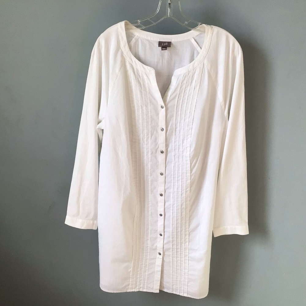 J. Jill White Cotton Tunic